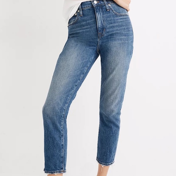 Madewell High-Rise Slim Boyjean in Lavern Wash - Picture 1 of 6